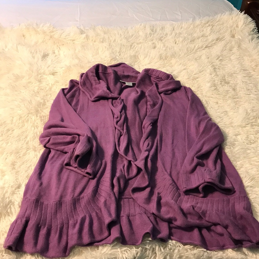 Ruffled Cardigan